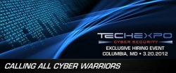 TECHEXPO to Host an Exclusive Cyber Security Hiring Event March 20th in Columbia, Maryland