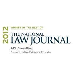 A2L Consulting Voted a "Best Demonstrative Evidence Provider" by the Readers of The National Journal