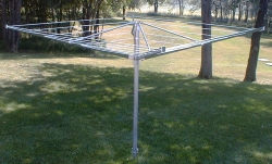 G&G Clothesline Has Developed a Smaller Umbrella Style Outdoor Clothesline