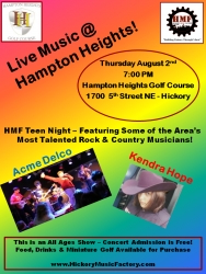 Hickory Music Factory Presents Live Music @ Hampton Heights - August 2