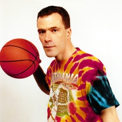 Tie Dyed Lithuanian Slam-Dunking Skeleton Back for "The Other Dream Team" Documentary
