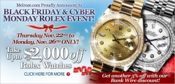 Online Shopping Mall MyReviewsNow.net Features Melrose Jewelers' Black Friday & Cyber Monday Sale