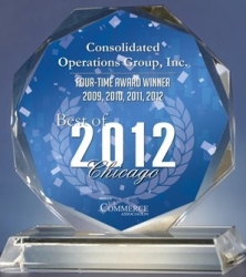 Consolidated Operations Group, Inc. Receives 2012 Best of Chicago Award