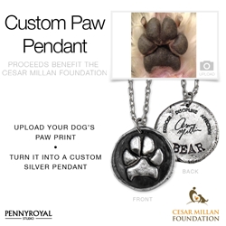 custom dog print necklace