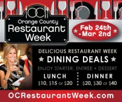 OC Restaurant Week Celebrates 5-Year Anniversary February 24 – March 2, 2013