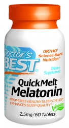 Doctor's Best Introduces Quick Melt Melatonin 60T