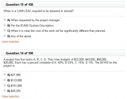Earned Value Management (EVM) CAM Exam Now Available