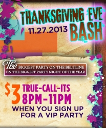 Thanksgiving Eve Bash at McFadden’s Addison