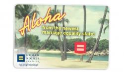 Bianca Porrino Received a Letter from the Human Right Campaign, Thanking Her for Her Active Support in Passing Marriage Equality Laws in Hawaii