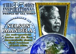 Nelson Mandela Named One of the "35 Most Inspirational People in History" in a Two Year Online Survey and Collectible Set