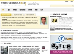 Software Quality Engineering Launches Redesigned StickyMinds.com - a TechWell Community Website