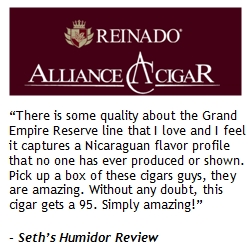 Expanding Empire: Alliance Cigar to Distribute Highly Rated REINADO® "Grand Empire Reserve" Cigar Line