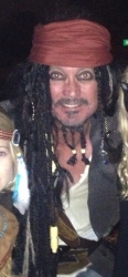 Argentine Tango Dancer Appearing as Jack Sparrow at Argentine Tango Milonga in Hartford CT: Wins Prize for Best Costume