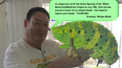 The "OctoMellerium" Exhibit and Meller Manor Chameleon Project Comes to Prehistoric Pets in Fountain Valley, California