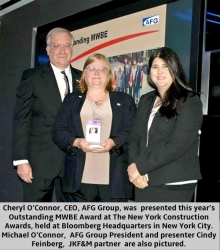 AFG Group Wins New York Construction Award for Outstanding MWBE