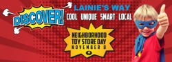 Lainie’s Way Celebrates Fifth Annual Neighborhood Toy Store Day on Saturday, November 8, 2014