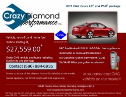 Crazy Diamond Performance Inc., to Offer a Dedicated CNG Vehicle and Refueling Unit as a Package