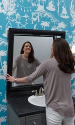 Upgrading a Bathroom Mirror with an Easy to Use MirrorMate Frame