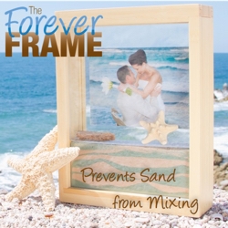 The Forever Frame Provides the First Unity Ceremony Sand Frame That Travels