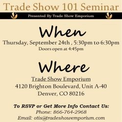 Trade Show Emporium: Denver's Premier Trade Show Company Offers Free Seminars and Showroom Appointments