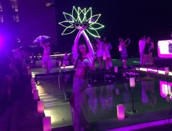 The Dancing Fire Performs at Grand Hyatt Playa del Carmen Ribbon-Cutting: Fire Dancers Dazzle Dignitaries at Grand Hyatt Opening