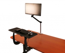 The Perfect Desk Riser Solution for Anyone Who Wants to Convert Their Current Desk Into the Ideal Adjustable Height Desk Ergoprise Creates the Sit Stand Converter Pro