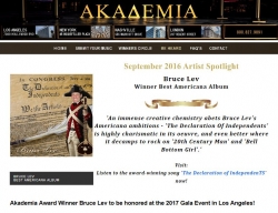 “The Declaration of IndependenTS” by Bruce Lev Wins Best Americana Album