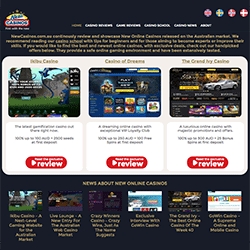 New Casinos Release Australian Website with Screenshots