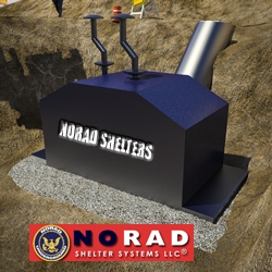 NORAD Shelter Systems LLC’s Solar-Powered S16x10-CIV - NORAD's Smallest Underground Nuclear War Bomb Shelter for 4-6 Civilians