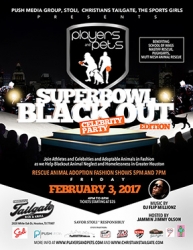 Push Media Group, The Sports Girls, Christians Tailgate Houston Present Players and Pets Blackout Super Bowl Edition Rescue Adoption Fashion Show and Celebrity Party