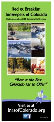 Just Released - The 2017 Official Colorado Bed and Breakfast Inn Guide Featuring B&Bs Across the State to Get the Inn-Side Travel News & Award-Winning Breakfast Recipe