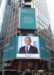 Sr. Counsel James S. Brady, Esq. Recognized on the Reuters Billboard in Times Square in New York City by Strathmore's Who's Who Worldwide Publication