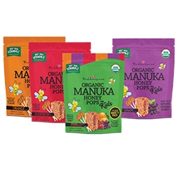 Wedderspoon®, #1 Selling Manuka Honey Brand in North America Introduces Organic Manuka Honey Pops for Kids