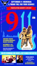 FireFighters Down 1st Annual Memorial Concert 9/11; Starring Flock of Seagulls with Guest Speaker Lou Gossett Jr.