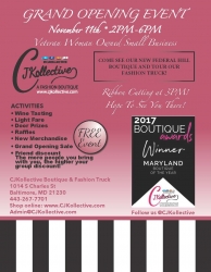 CJKollective Fashion Boutique Announces Their Grand Opening Ceremony in Baltimore (Federal Hill)