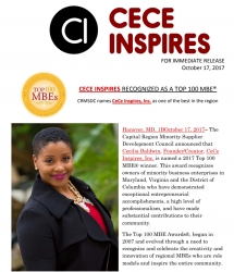 CeCe Inspires Recognized As a Top 100 MBE