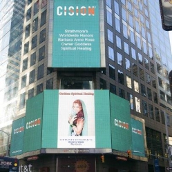 Barbara Anne Rose Honored on the Reuters Billboard in Times Square in New York City by Strathmore's Who's Who Worldwide Publication