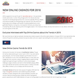 new 2018 online usa casinos