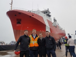 Isaac Joined in the Celebration Launch of the First Large Vessel Under the National Shipbuilding Strategy