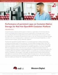 PT Explores the Scalability of a Software-Defined Storage Solution Using Container-Native Storage for Red Hat OpenShift Container Platform and HGST Ultrastar Storage