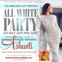 Grammy Award Winning Artist Ashanti Joins a Busy Miami Memorial Day Weekend