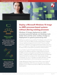 Principled Technologies Shows Deploying a Microsoft Windows 10 Image to AMD Processor-Based Business Class Systems Doesn’t Disrupt Existing Processes