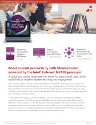 Principled Technologies Report Shows How Quad-Core Intel Celeron N3450 Processor-Powered Chromebooks Can Reduce Wait Times in Educational Apps