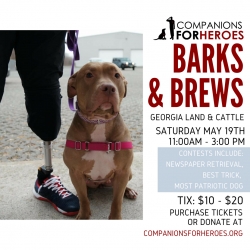 Georgia Land & Cattle Sponsors Armed Forces Day (May 19th) Event Supporting Companions for Heroes