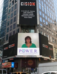 Julia A. Galloway Showcased on the Reuters Billboard in Times Square in New York City by P.O.W.E.R. (Professional Organization of Women of Excellence Recognized)