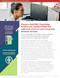 Principled Technologies Finds That Choosing a Dell EMC PowerEdge R740xd Server Using Toshiba SAS SSDs Can Help Companies Meet Increasing Database Demand