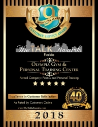 Olympia Gym Earns Its Ninth Talk Award for Outstanding Customer Satisfaction