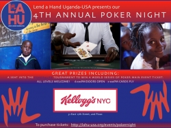 Lend a Hand Uganda-USA Hosts Its 4th Annual Poker Tournament to Expand Its School Lunch Program