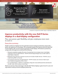 Principled Technologies: New Dell P-Series Displays Can Boost Productivity in Dual-Display Mode, Provide a Better User Experience Than Earlier Models