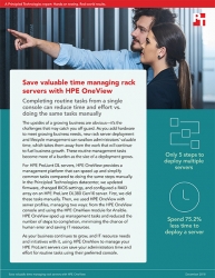 Principled Technologies Releases Study Comparing Rack Server Management and Deployment Times with HPE OneView vs. a Manual Approach